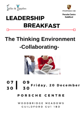 Leadership Breakfast Flyer 2019 Guildford - The Thinking Environment