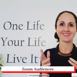 Simona Hamblet with the title Zoom Audiences