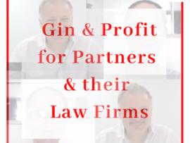 Faded background with title Gin & Profit for Law Firms