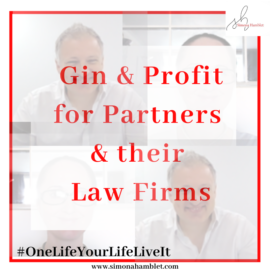 Faded background with title Gin & Profit for Law Firms