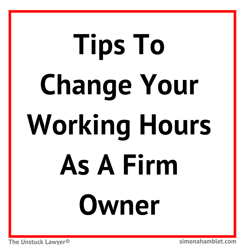 Tips to change your working hours as a firm owner