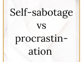 An image of comfortable blankets with the words Self-sabotage vs procrastination to capture the differences between them for lawyers holding back from promotion or growth