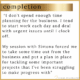 Testimonial from a law firm owner who was struggling with prioritisation but coaching with Simona Hamblet helped