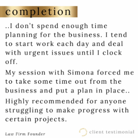 How to break the cycle of fee-earning and management work, and complete business priorities