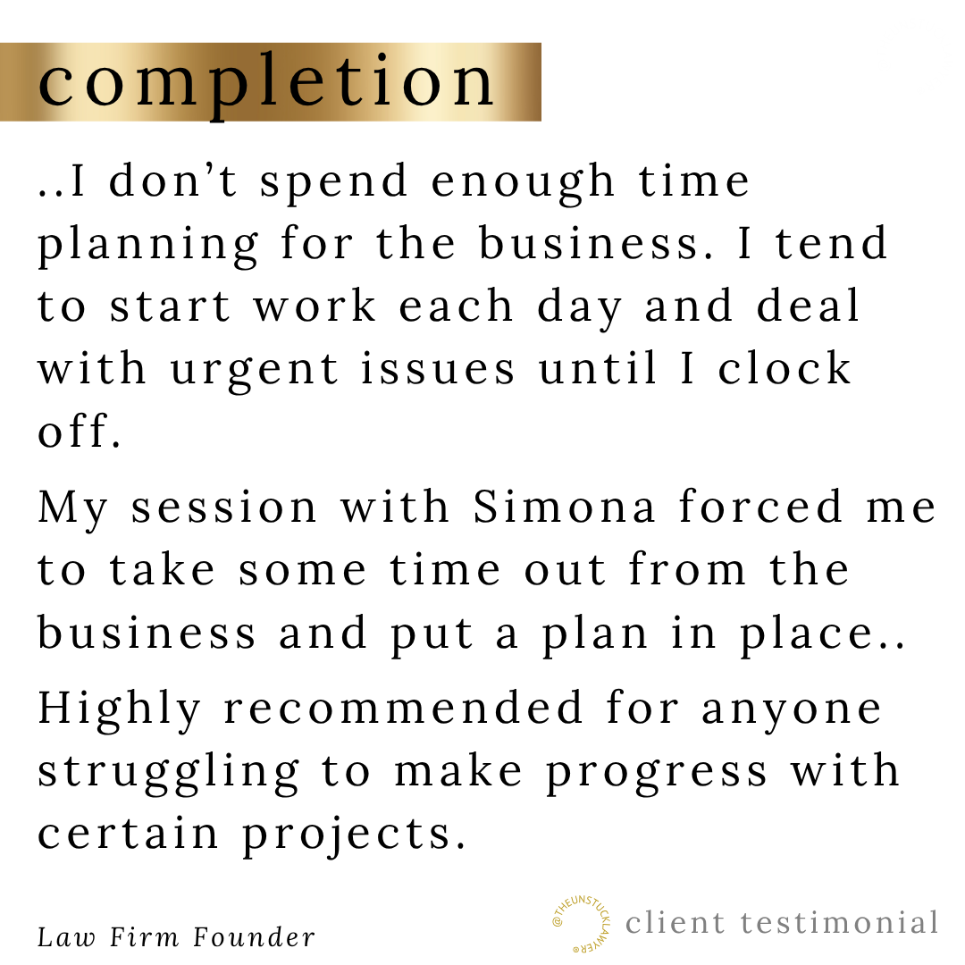 How to break the cycle of fee-earning and management work, and complete business priorities